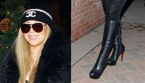 Mariah Carey Cozies Up in Christian Louboutin .